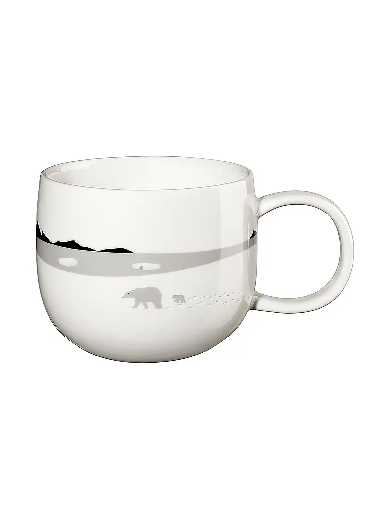 ASA SELECTION | Taza de Navidad con asa 0,4l Polo Norte | Blanco