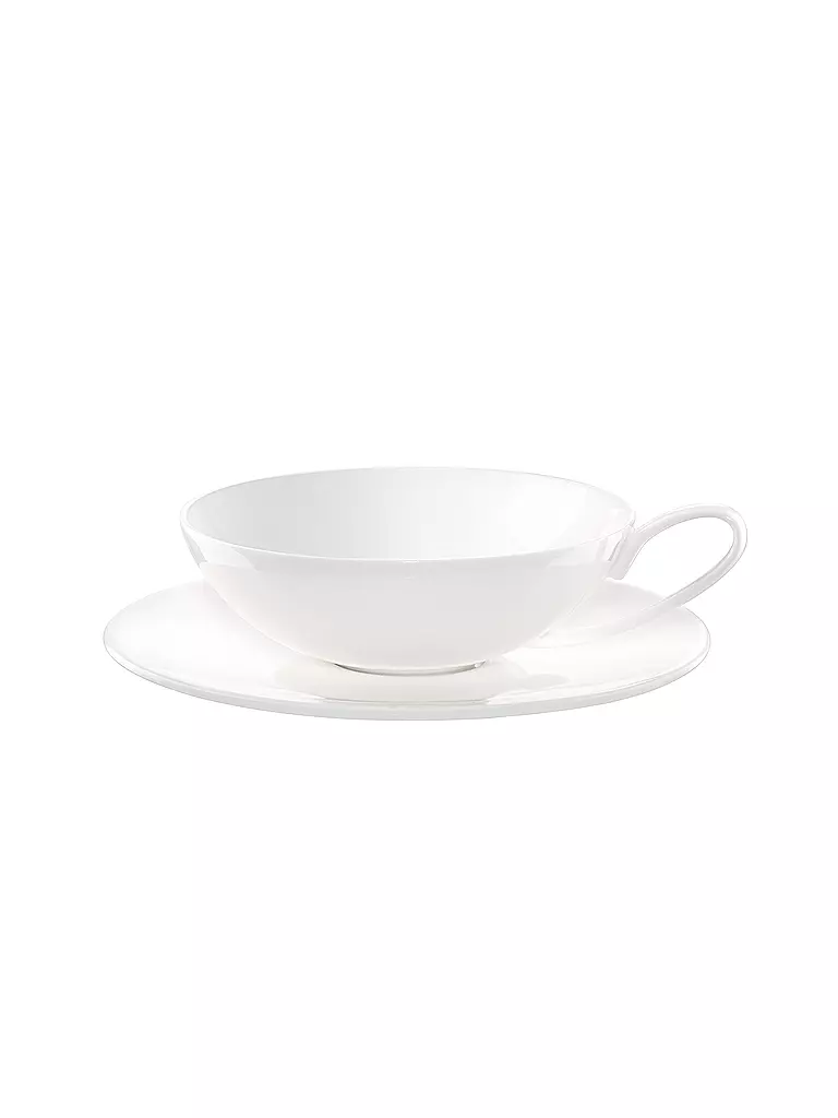 ASA SELECTION | Taza de té con platillo 0,17 l Blanco | Blanco