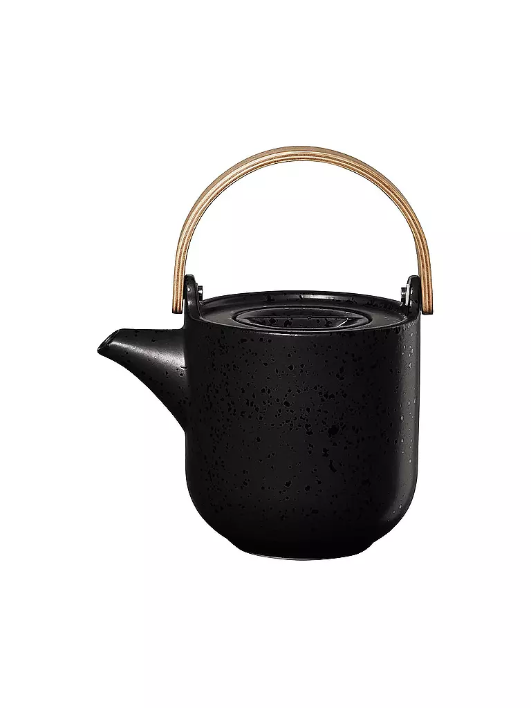 ASA SELECTION | Teekanne mit Holzgriff Coppa 0,6l Kuro/Schwarz | schwarz