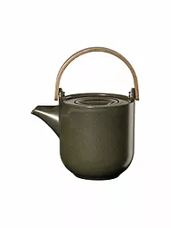 ASA SELECTION | Teekanne mit Holzgriff Coppa 0,6l Kuro/Schwarz | Verde oscuro
