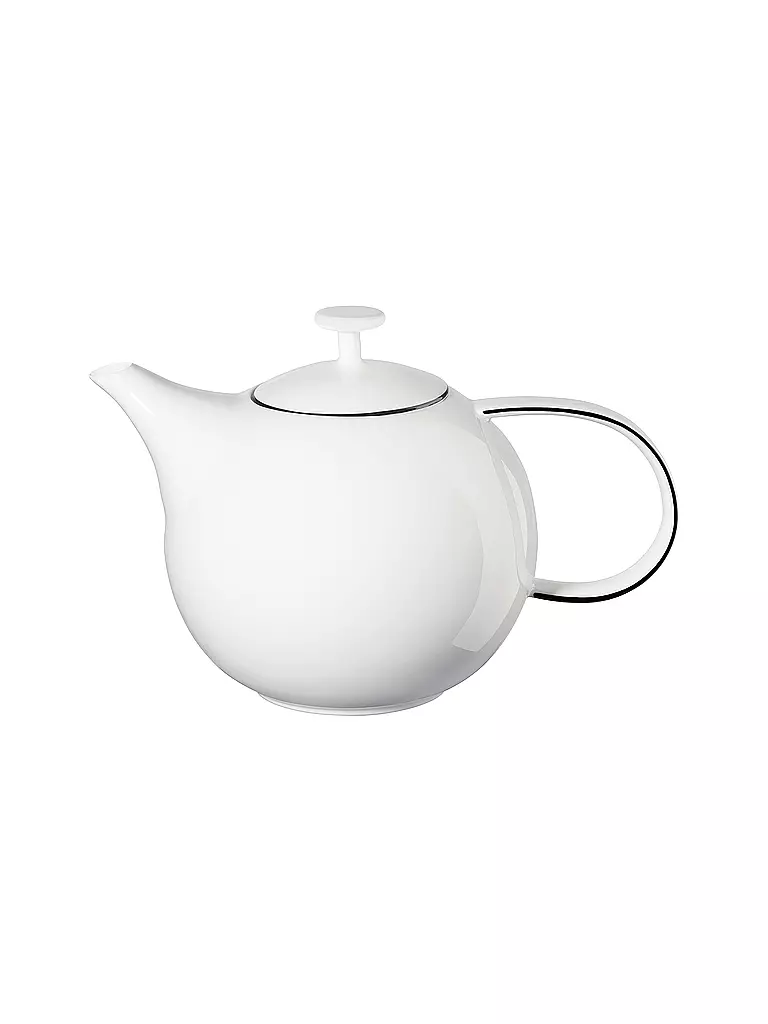 ASA SELECTION | Tetera con filtro de acero inoxidable 1,5l Ligne Noire | Blanco