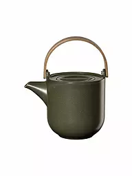 ASA SELECTION | Tetera con mango de madera "Coppa" 1l (Nori) | Verde oscuro