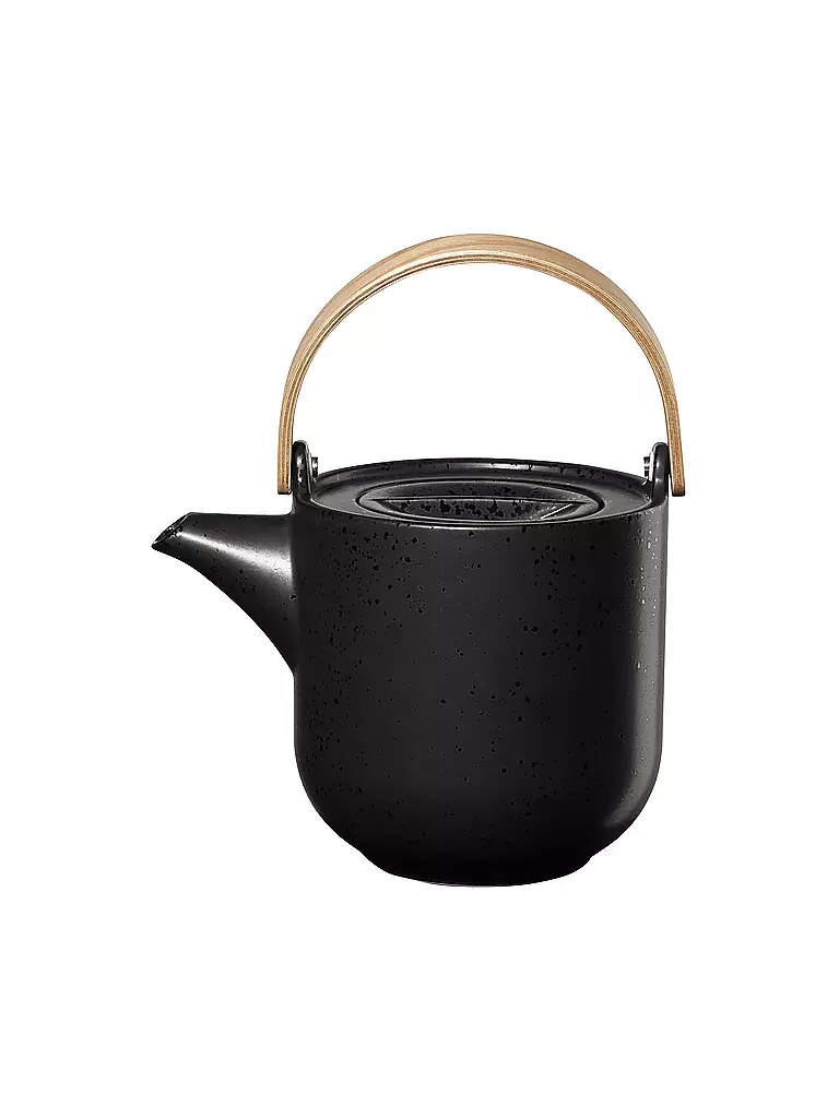 ASA SELECTION | Tetera con mango de madera Coppa 1l Kuro/Negro | Negro