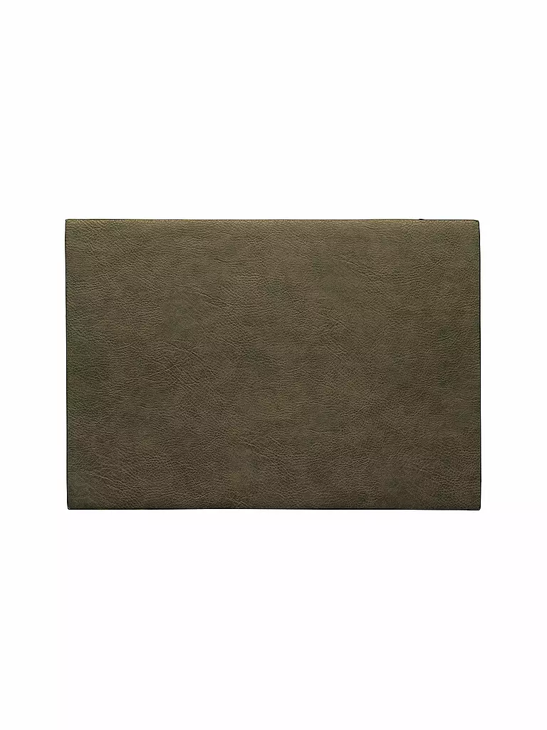 ASA SELECTION | Tischset "Vegan Leather" 46x33cm (Caqui) | Verde oscuro