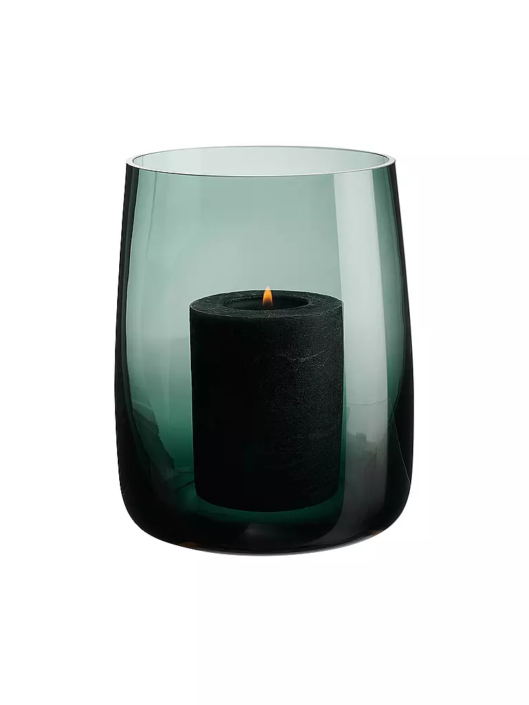 ASA SELECTION | Vaso - Portavelas AJANA 18cm Verde | Verde oscuro