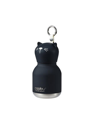 ASOBU | Mini termo infantil GATO 0,2 l Negro