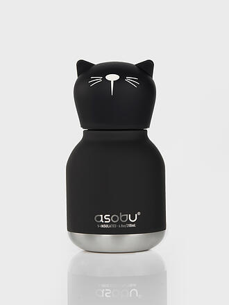 ASOBU | Mini termo infantil GATO 0,2 l Negro