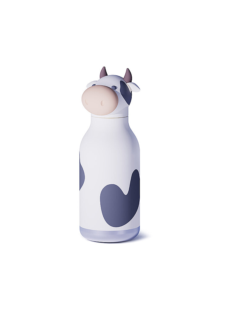 Botella isotérmica 460ml VACA blanco / negro blanco
