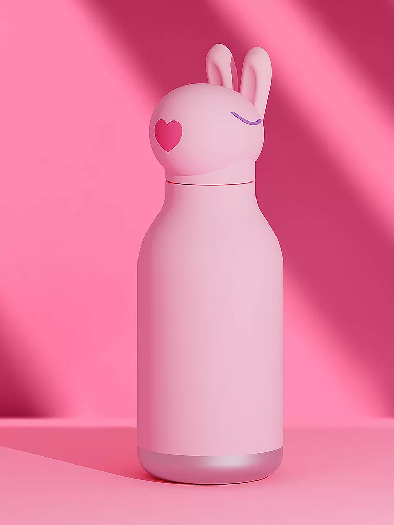 ASOBU | Botella isotérmica 460ml CONEJO rosa | 
