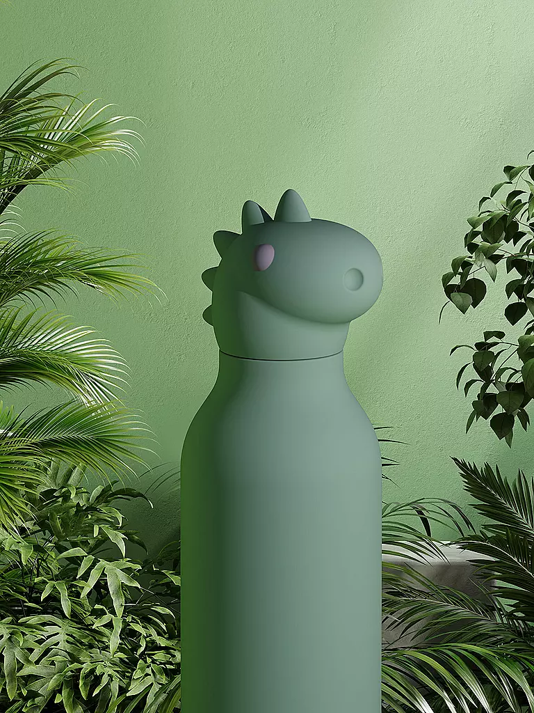 ASOBU | Botella isotérmica 460ml DINO oliva | 