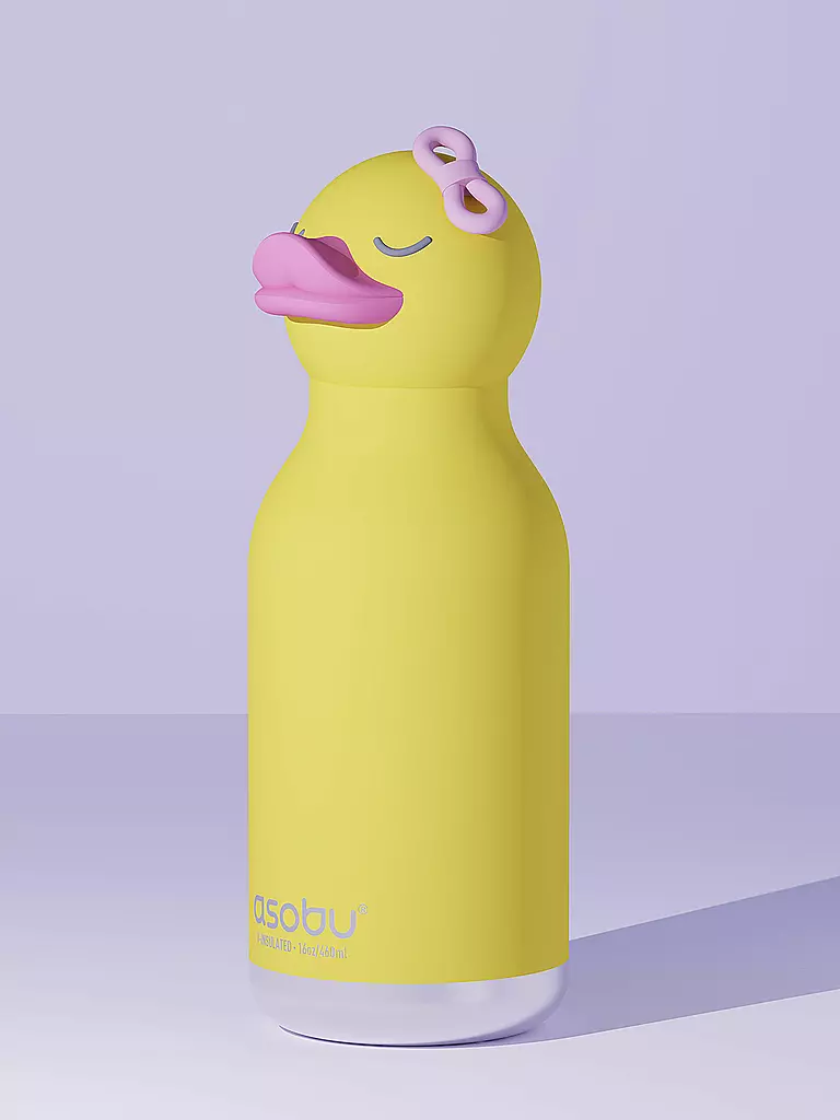 ASOBU | Botella isotérmica 460ml PATO amarillo | Amarillo