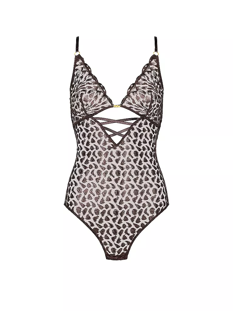 AUBADE | Body sin aros CRAZY IN LOVE marrón satinado | Marrón