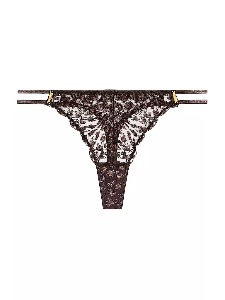 AUBADE | String CRAZY IN LOVE marrón satinado | Marrón