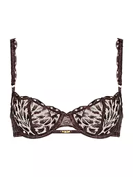 AUBADE | Sujetador con aros HALBSCHALE CRAZY IN LOVE satin brown | Marrón