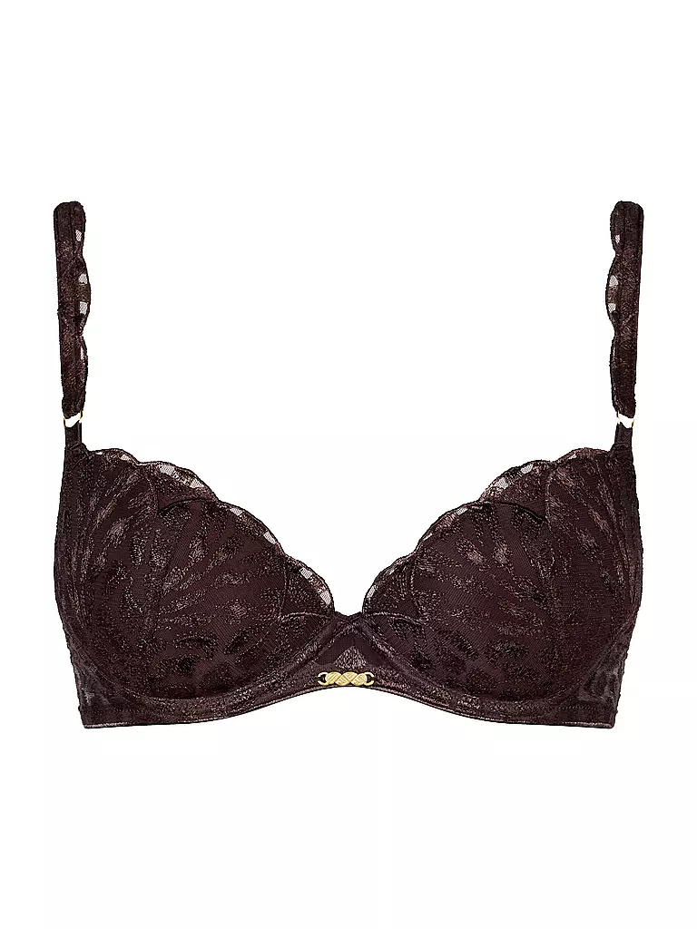 AUBADE | Sujetador Push Up CRAZY IN LOVE marrón satinado | Marrón