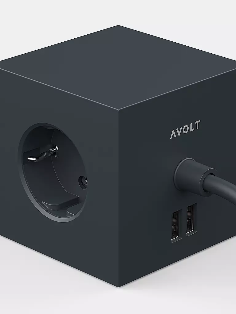 AVOLT | Regleta Square 1 F 1.8MT Stockholm Black |