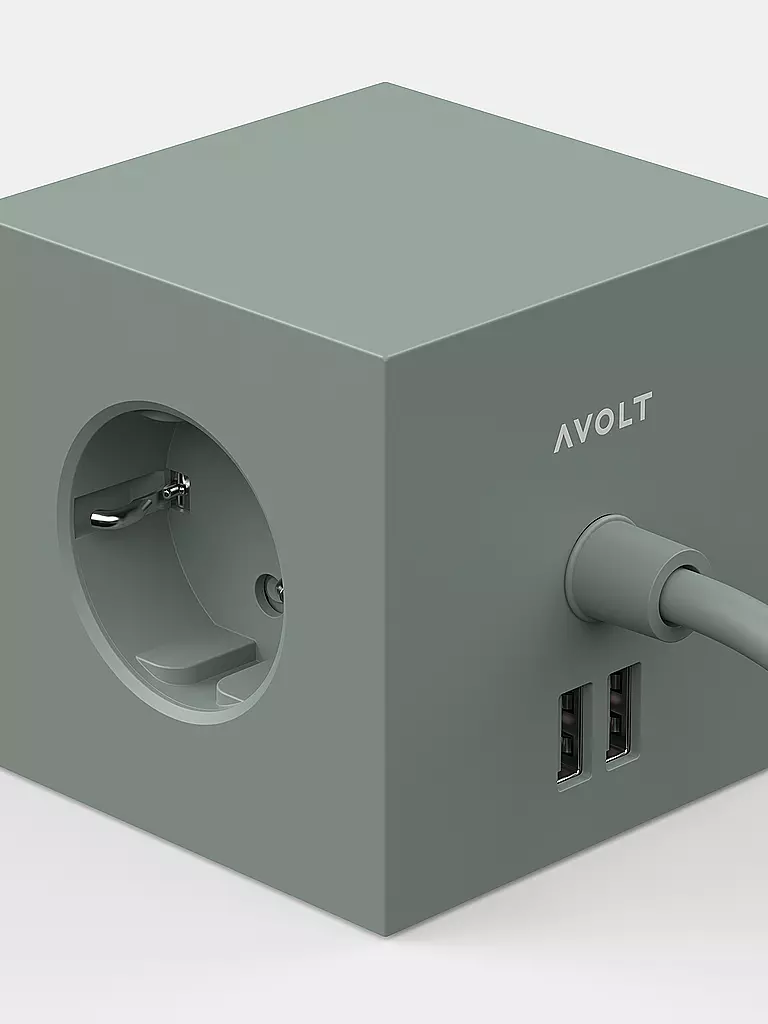 AVOLT | Regleta Square 1 F 1.8MT Verde Roble | Verde