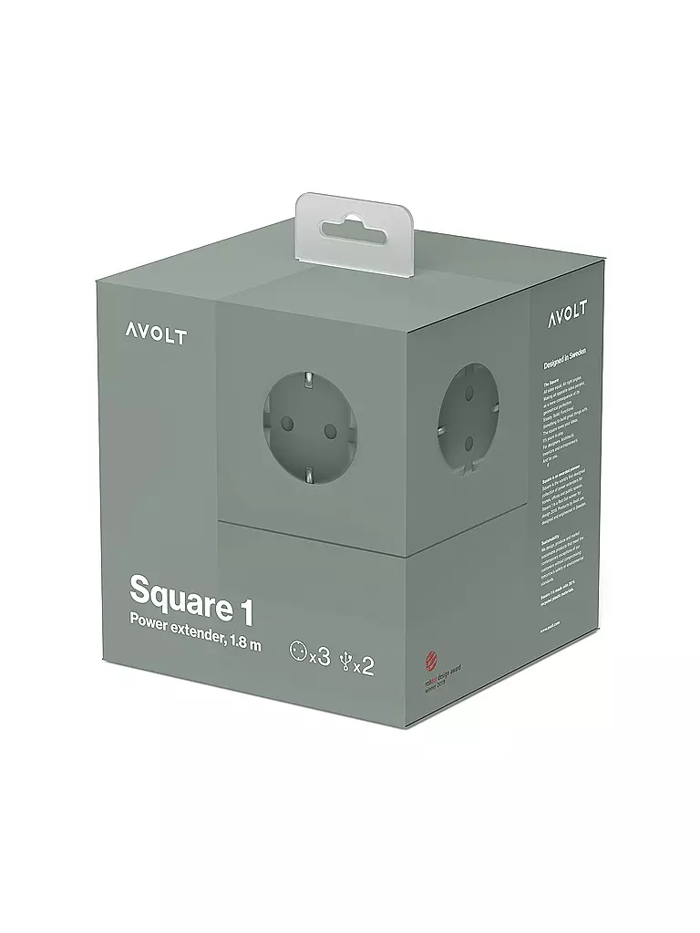 AVOLT | Regleta Square 1 F 1.8MT Verde Roble | Verde