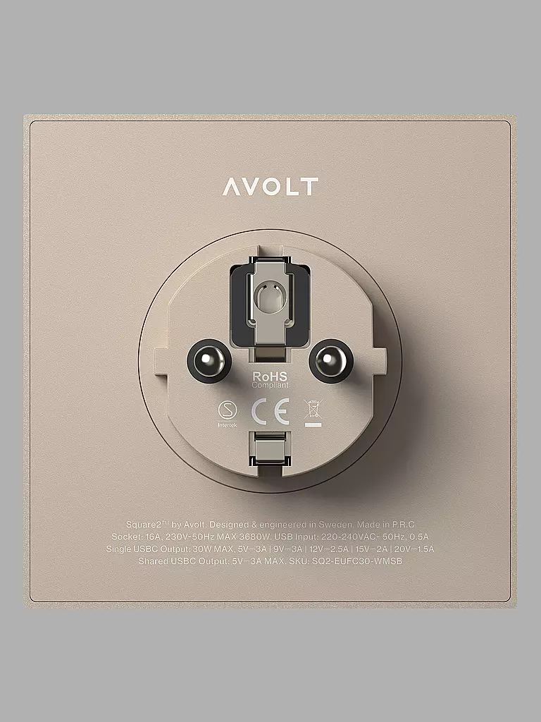 AVOLT | Regleta Square 2 F Beige | Crema