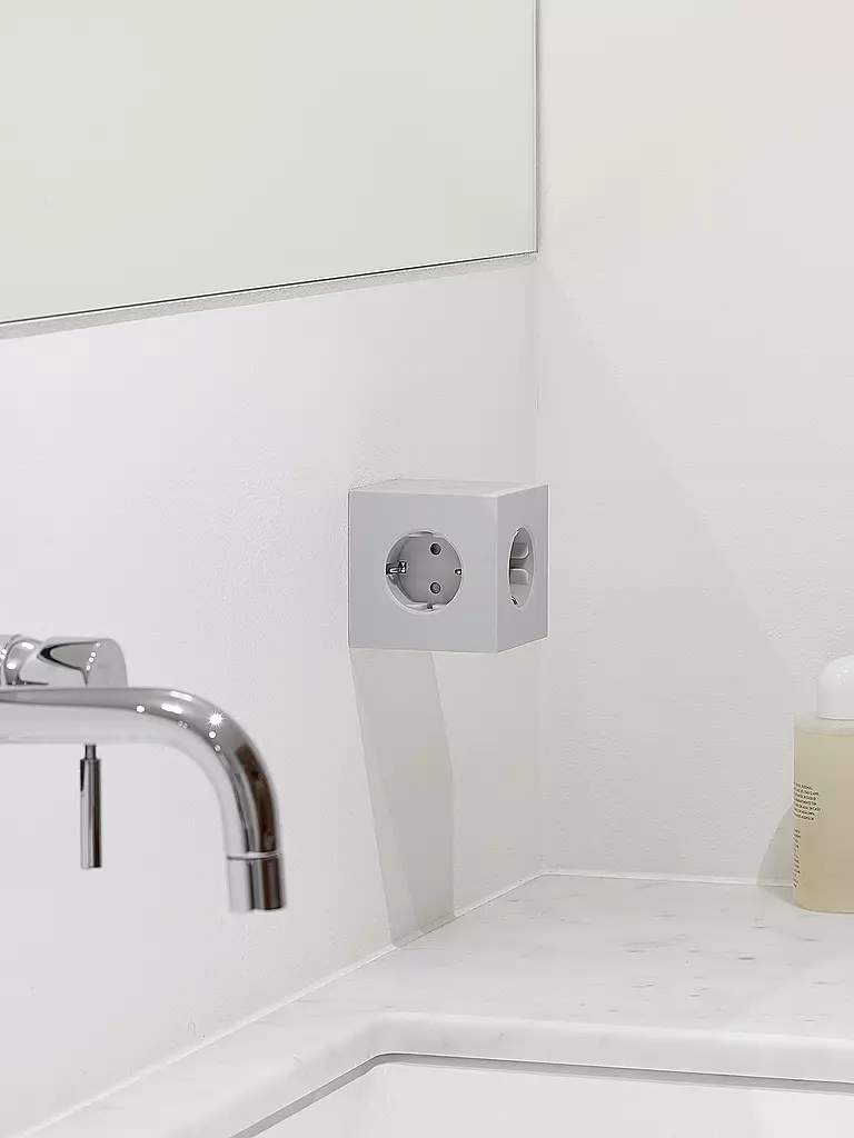 AVOLT | Regleta Square 2 F Grey | Gris claro