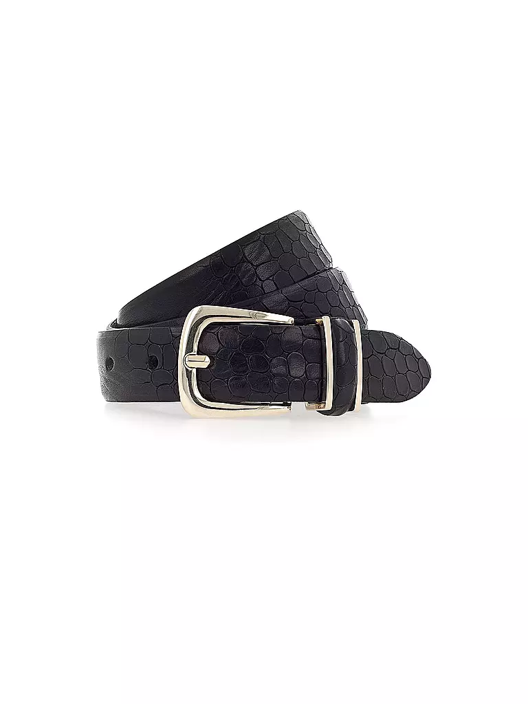 B.BELT | Cinturón de cuero CHARLISA | Negro