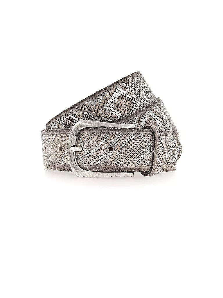 B.BELT | Cinturón de cuero SABIA | Plata