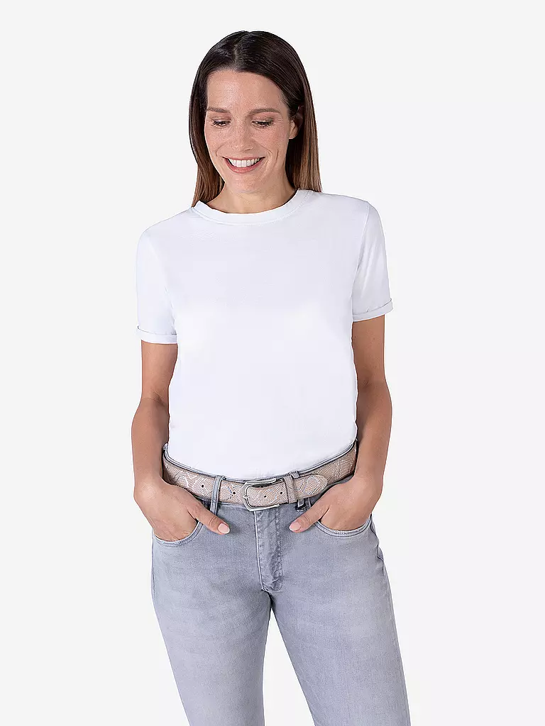 B.BELT | Cinturón de cuero SABIA | Plata