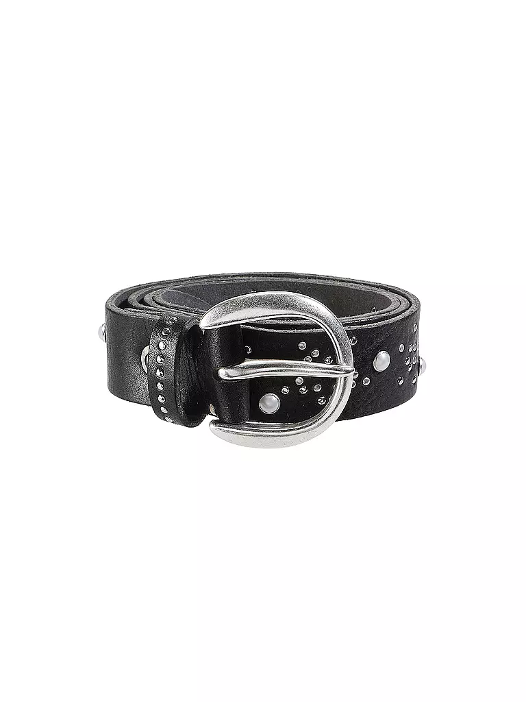 B.BELT | Cinturón de cuero STARLA | Negro