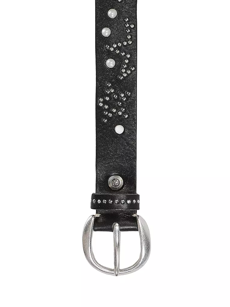 B.BELT | Cinturón de cuero STARLA | Negro