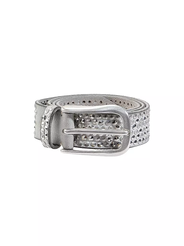 B.BELT | Cinturón de cuero | Gris claro