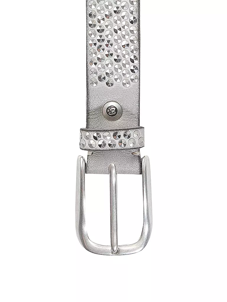 B.BELT | Cinturón de cuero | Gris claro