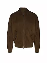 BARACUTA | Chaqueta de cuero G9 SUEDE | Oliva