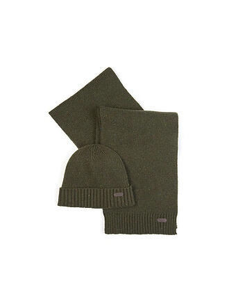 BARBOUR | Set de regalo de 2 piezas, bufanda y gorro CARLTON