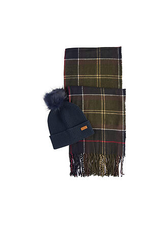 BARBOUR | Set de regalo de gorro y bufanda DOVER