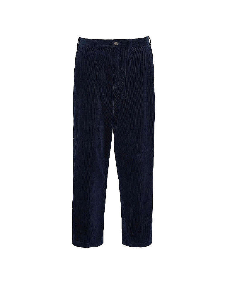 Pantalón de pana corte relajado azul oscuro 34