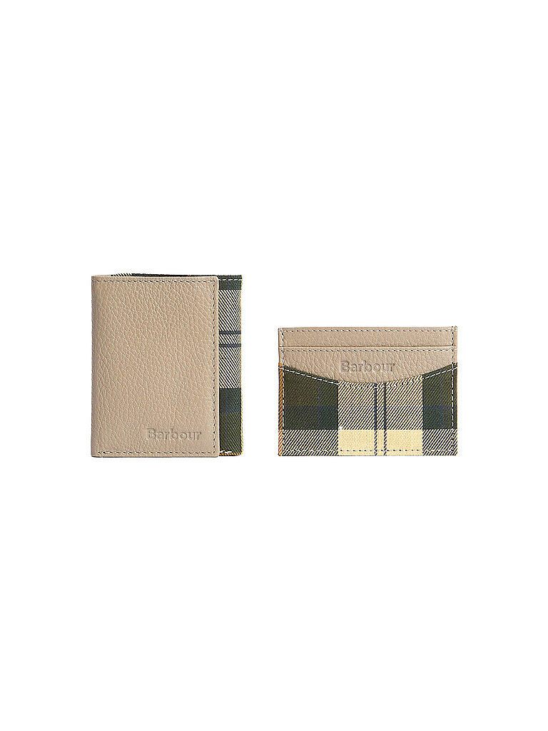 Set - Cartera y tarjetero beige
