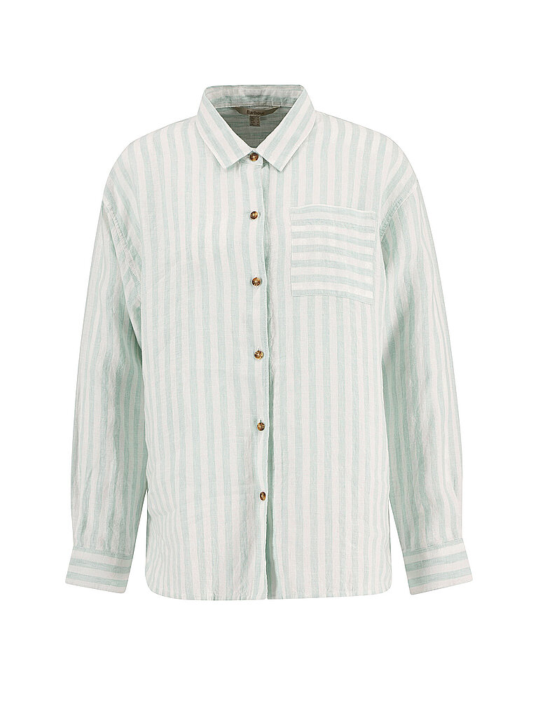 Barbour Blusa de lino ANNIE azul claro