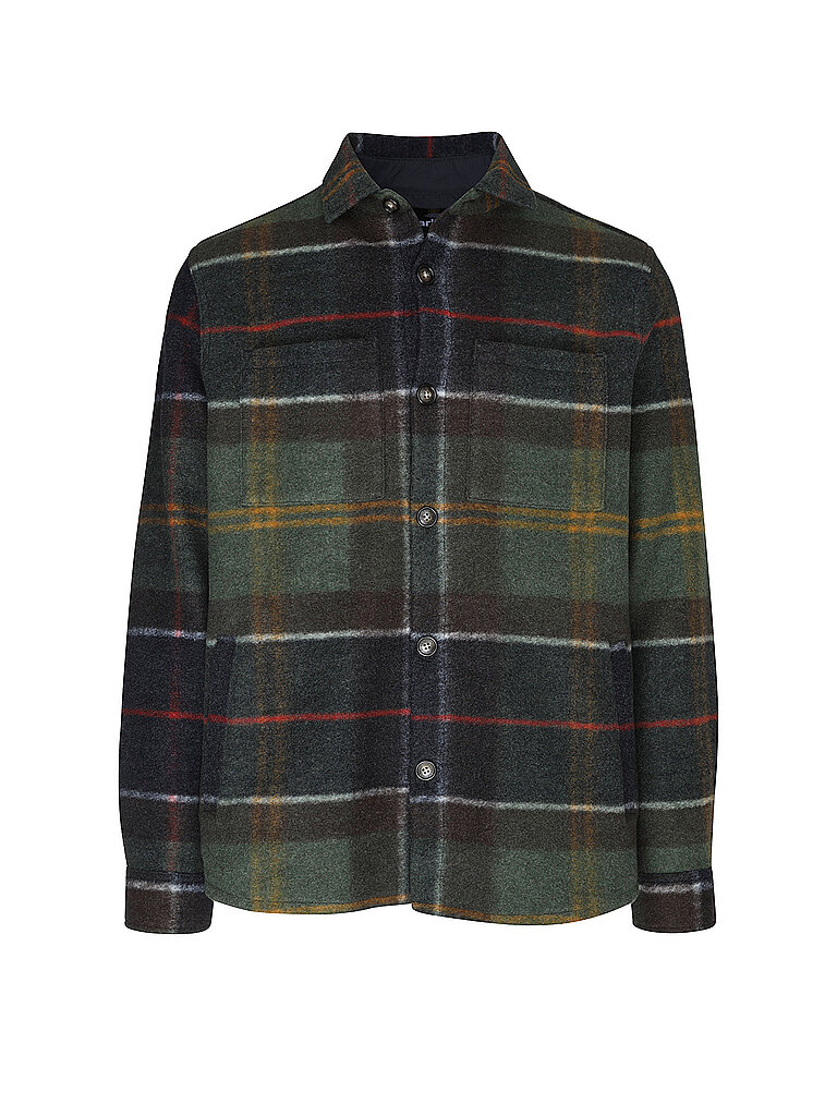 Barbour Overshirt verde oscuro
