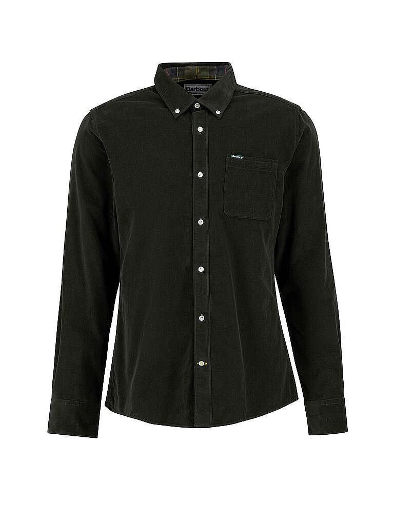 Barbour Camisa de pana RAMSEY verde oscuro