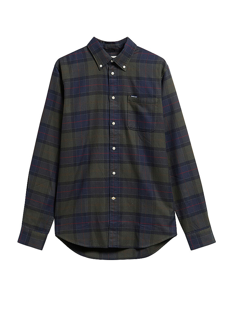 Barbour Camisa verde oscuro