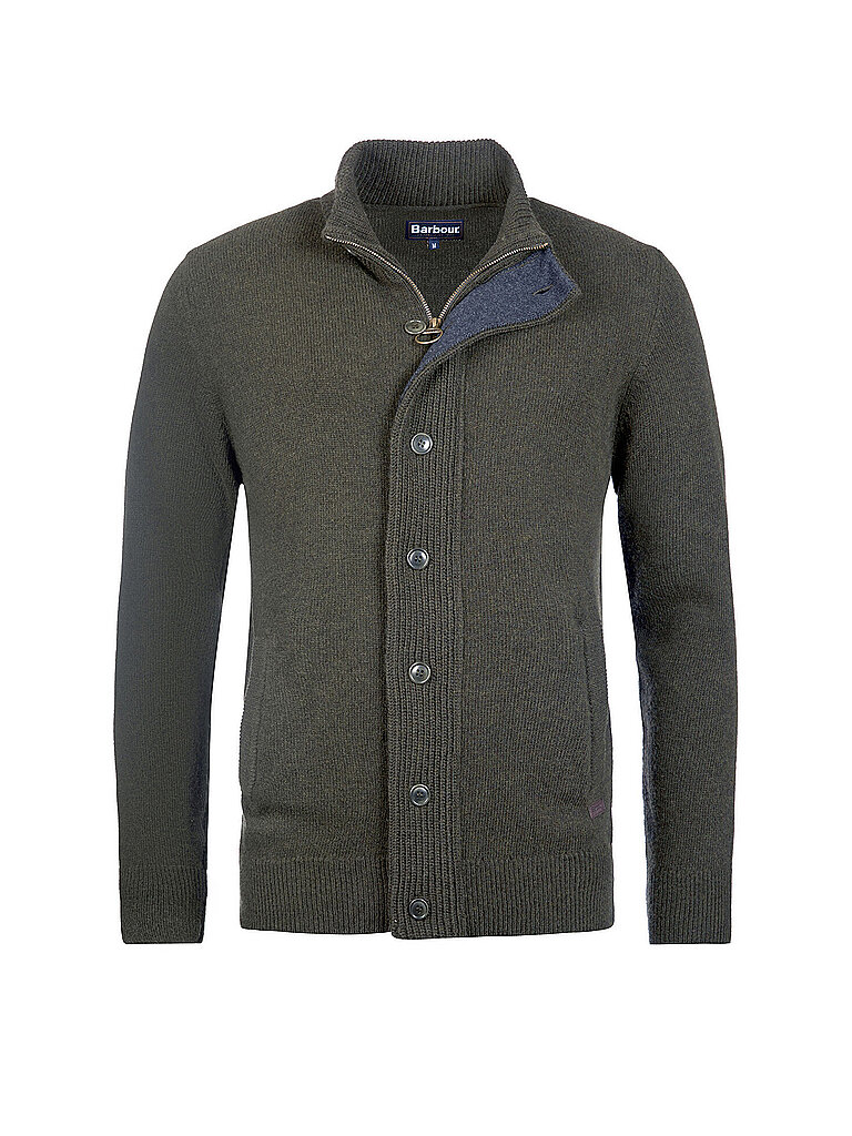 Barbour Cárdigan ESSENTIAL oliva