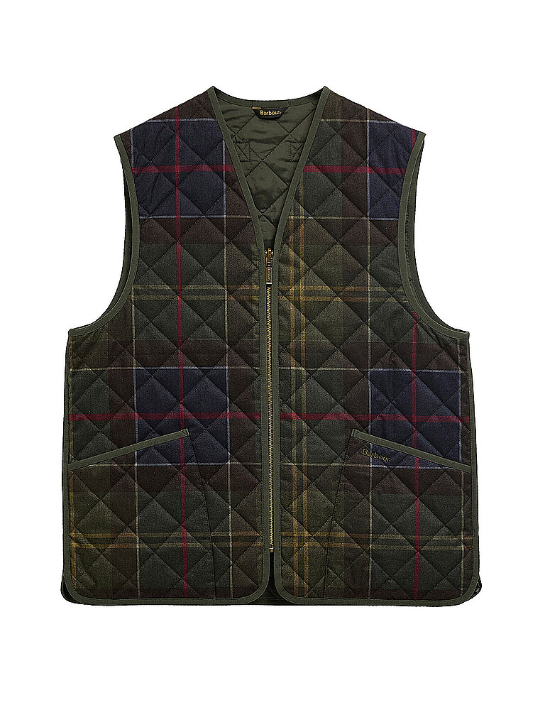 Barbour Chaleco acolchado ICONS TARTAN azul oscuro
