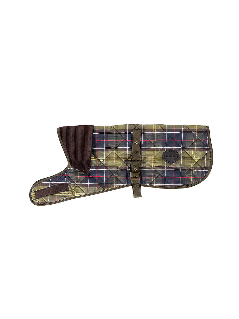 Barbour Abrigo para perro Tartan oliva