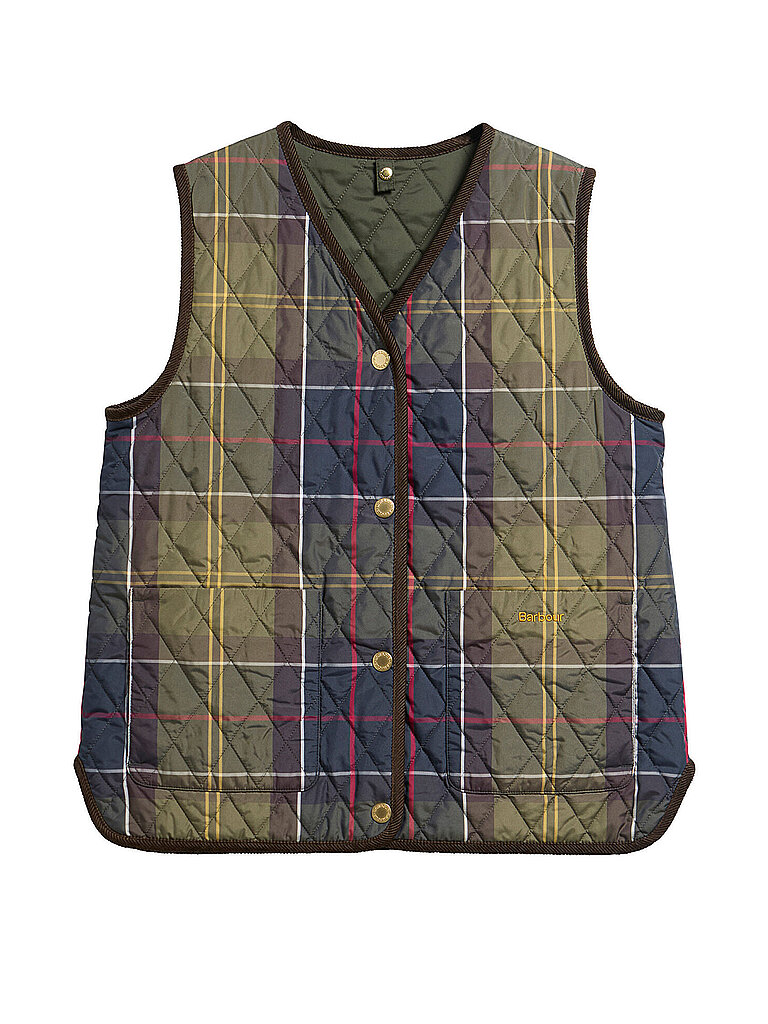 Barbour Chaleco acolchado reversible TR ICONS oliva
