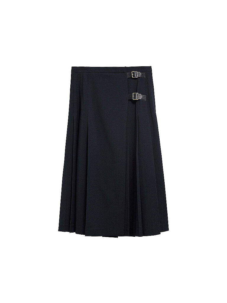 Barbour Falda midi azul oscuro