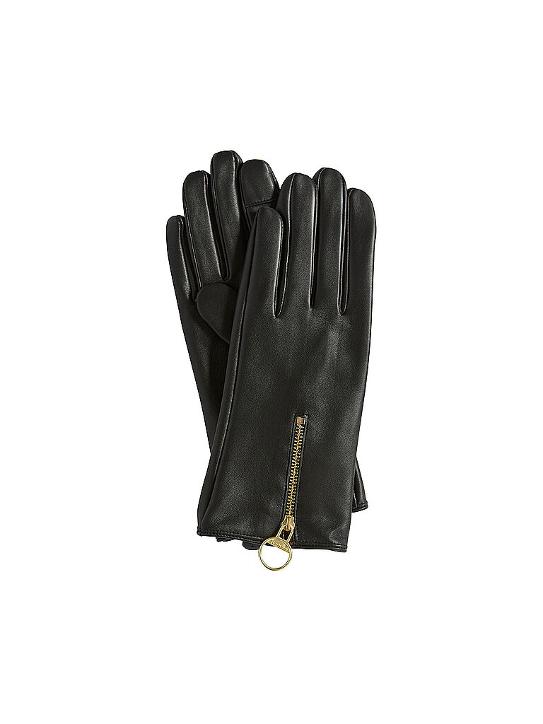 Barbour Guantes de cuero ARLENE negro