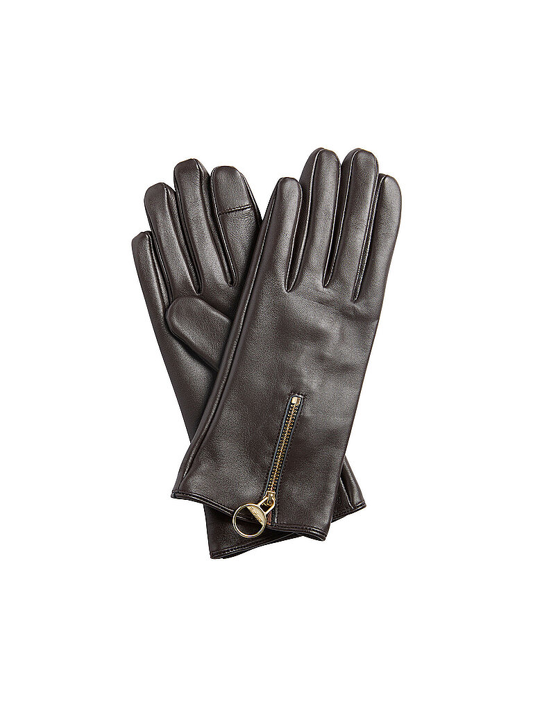 Barbour Guantes de piel ARLENE marrón