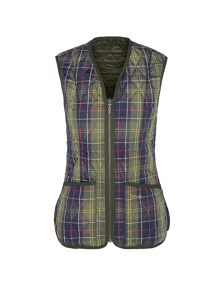 Barbour Chaleco reversible TARTAN BETTY verde