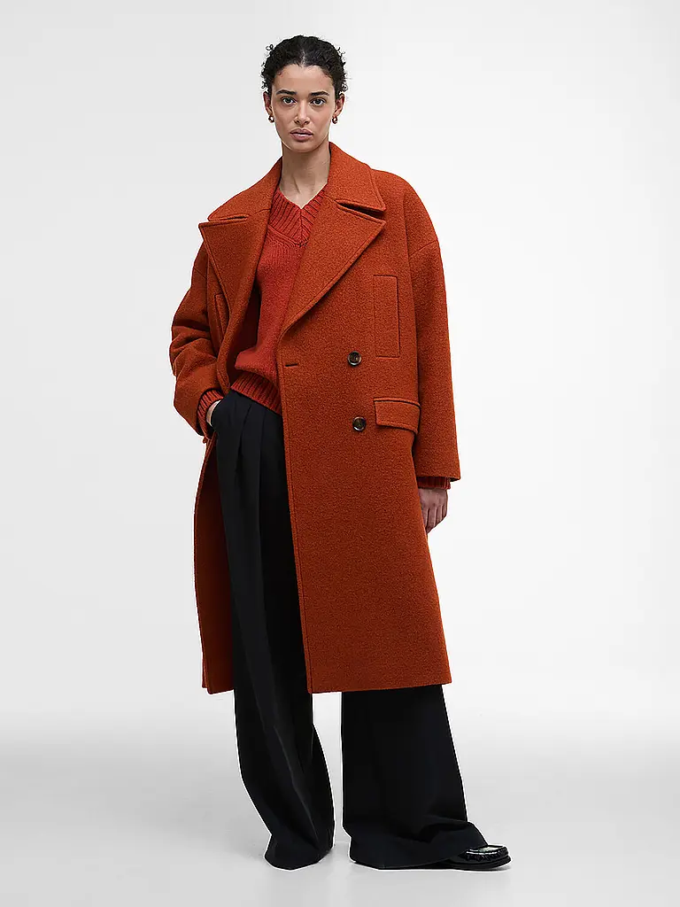 BARBOUR | Abrigo de lana BLYTH | Naranja