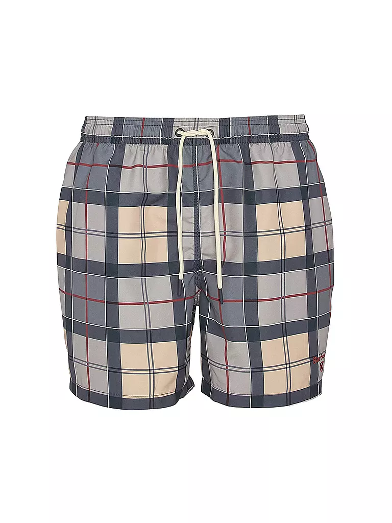 BARBOUR | Badeshorts TARTAN STAPLE | Gris